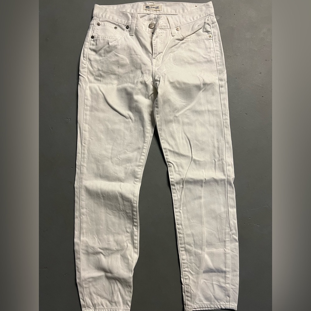 Madewell boy jeans size 26 white